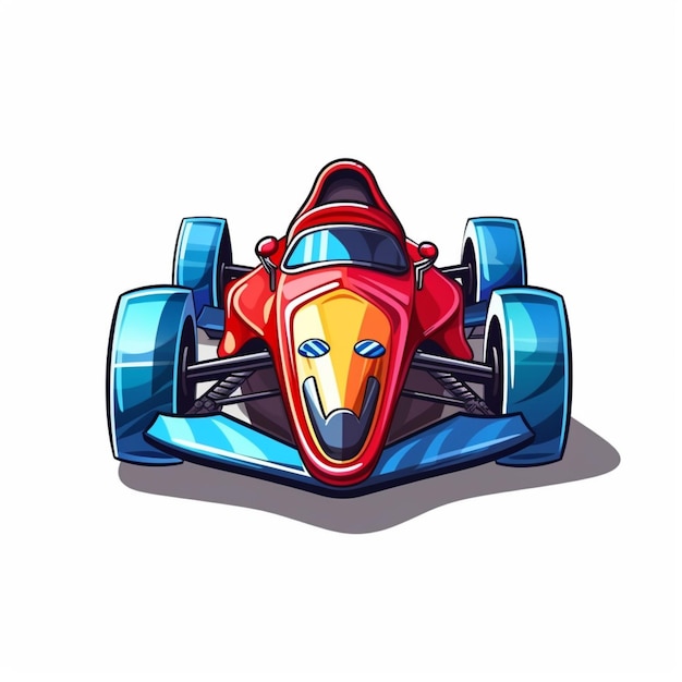 レーシングカーの漫画のロゴ 2