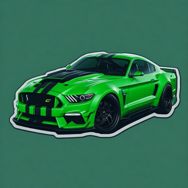 Racing Car Sticker