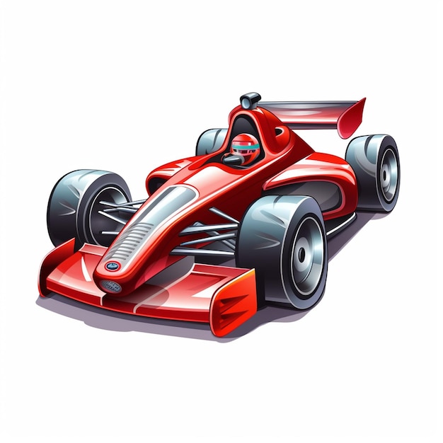 Racing cartoon logo