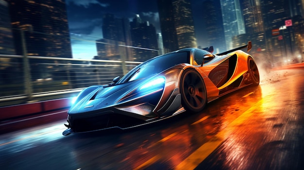 Racing game background