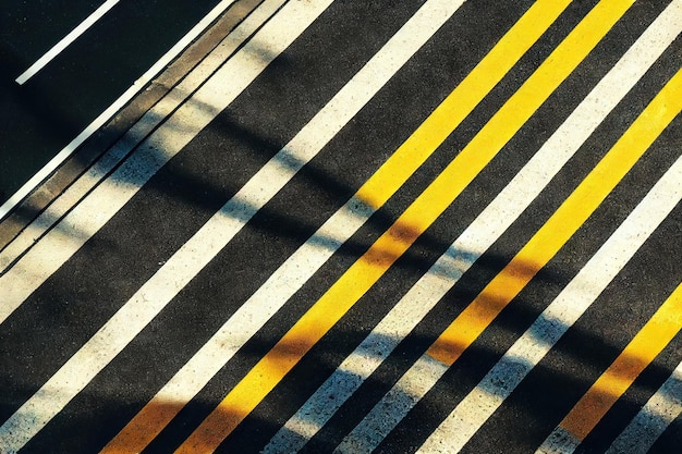 Photo racing track asphalt road marking dividing line and strip geometrical shape scheme abstract backgrou