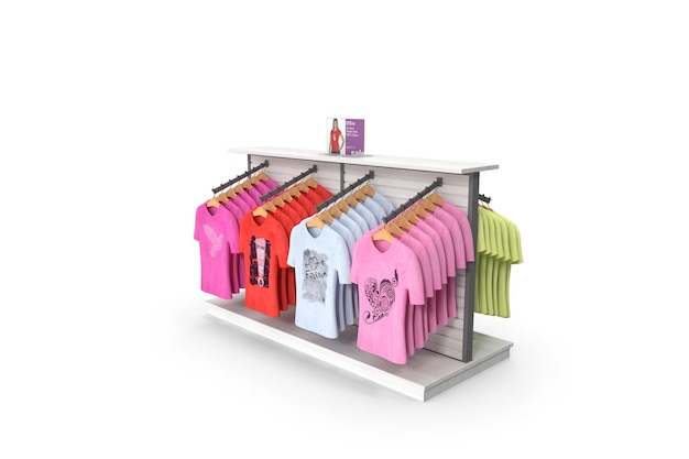 A rack of colorful t - shirts with the word love on it.