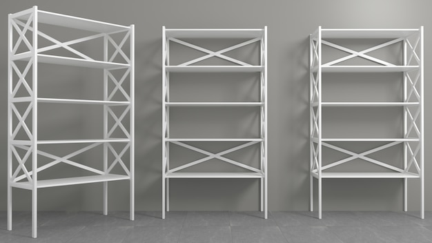 Photo rack with shelves showcase or wardrobe