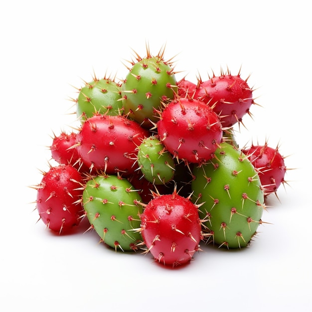 Racket of prickly pear White background