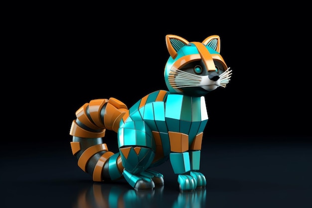 a racoon 3D