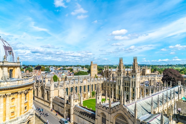radcliffe camera and all souls college at the university of oxford. oxford, uk
