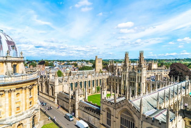 radcliffe camera and all souls college at the university of oxford. oxford, uk
