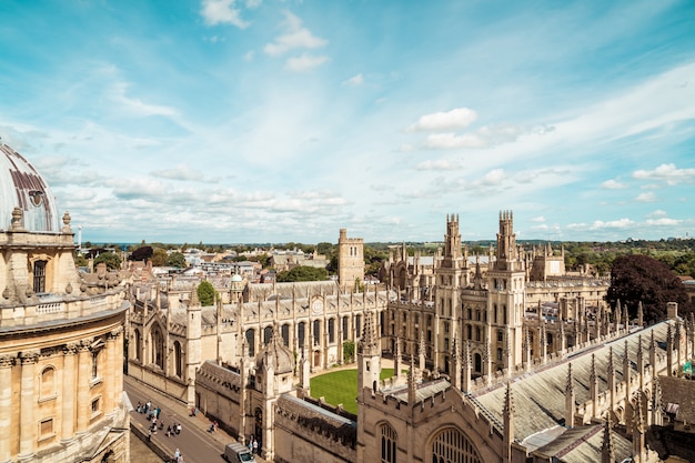 Radcliffe Camera en All Souls College aan de universiteit van Oxford. Oxford, VK