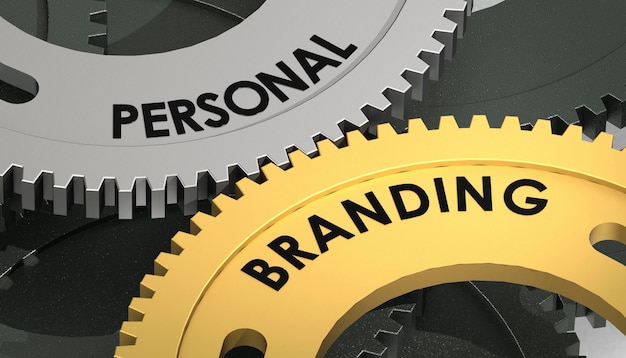 Radertjes met personal branding woord