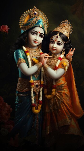 Foto radha krishna spirituele liefde