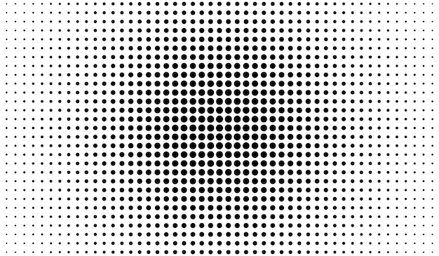 Radiale halftone achtergrond met veel kleine stippen