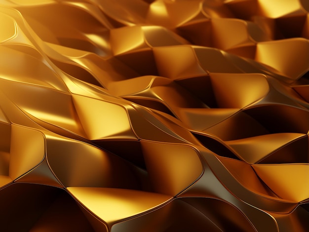 Radiant abstract illustration with golden hues AI Generation