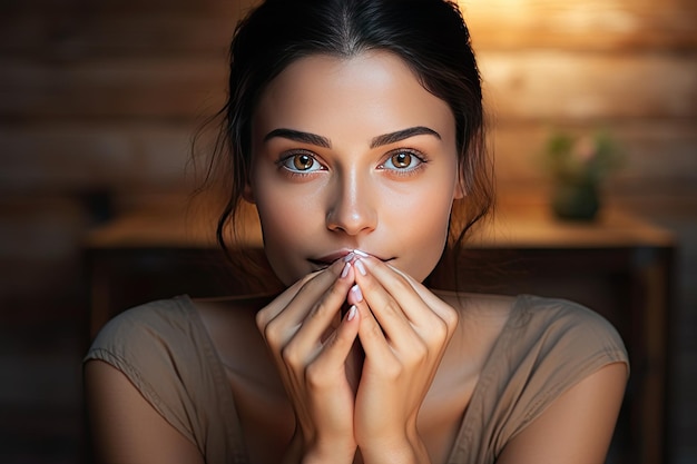 Premium AI Image  Radiant Beauty Embracing Flawless Skin the Natural Way