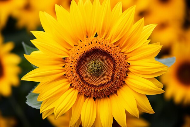 Photo radiant blossoms sunflower