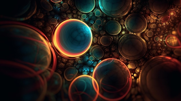 Radiant Circles A Mesmerizing Web Background