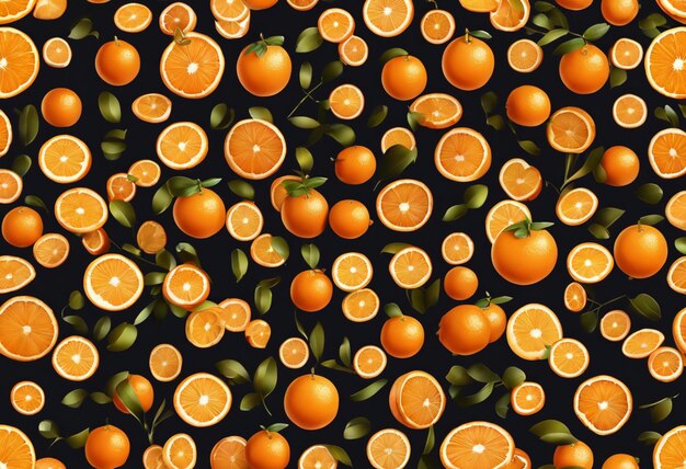 Photo radiant citrus exploring the vibrancy of orange