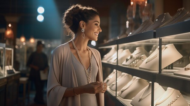 Photo radiant elegance unveiled a cinematic exploration of the jewelry store's commitment to exquisite cr