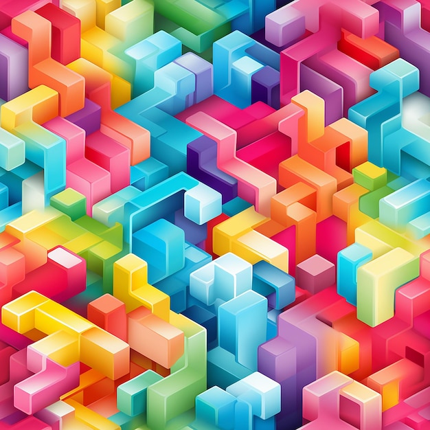 Radiant Geometry Creative Rainbow Pattern by Sicksplines