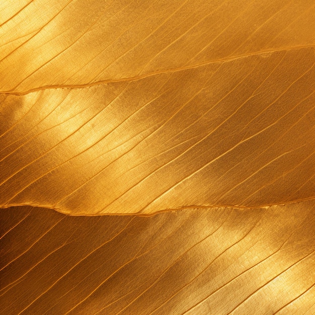 輝く黄金の葉 光沢のある黄色の葉のゴールド テクスチャ
