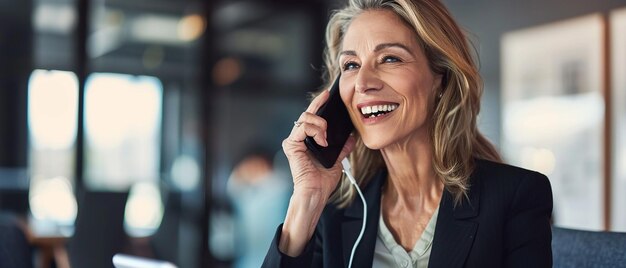 Radiant Mature Business Woman