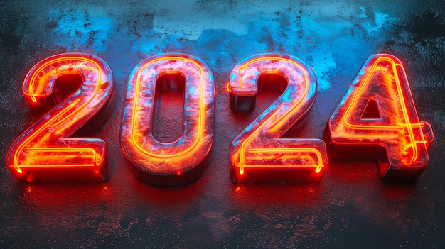 Radiant Neon Intricately Crafted 2024 Acrylic Lettering