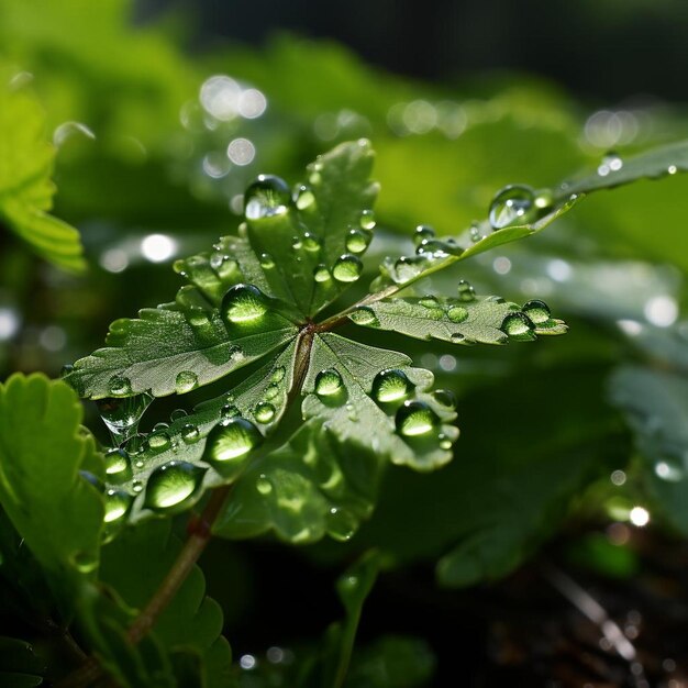 Radiant Raindrop Reverie Spring Landscape Photo