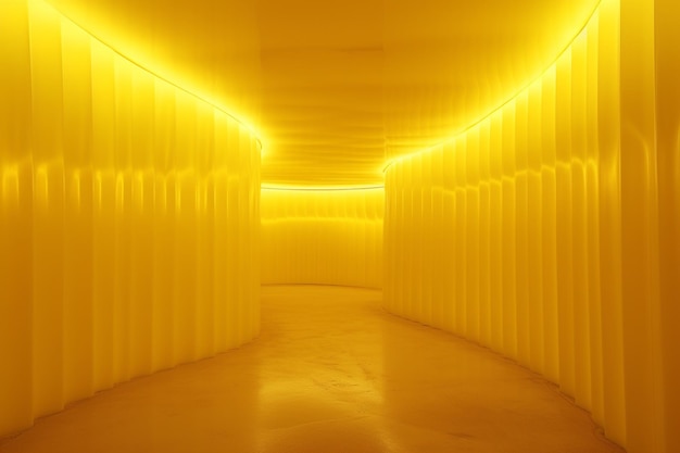 Radiant rays rendezvous yellow wall photo