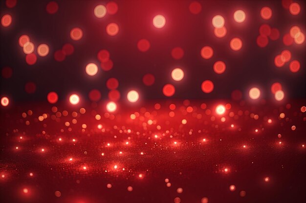 写真 radiant red bokeh lights for valentines day