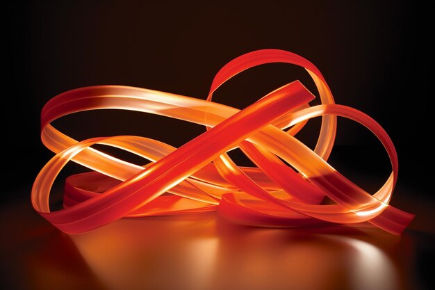 Radiant Ribbons glowing lines photo