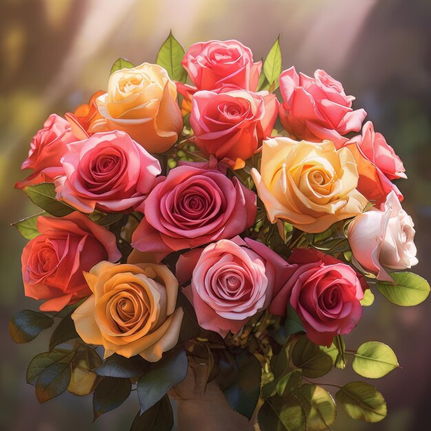 Radiant rose bouquet