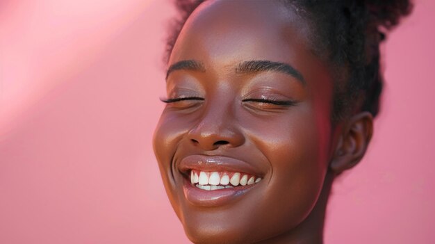 Radiant Smile of Young African Woman