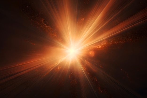 Radiant Sunburst Digital Lens Flare Abstract (Абстракт излучения солнечных лучей)