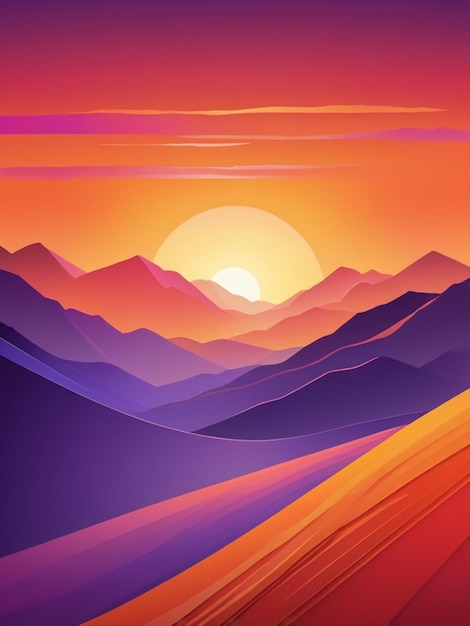 Radiant Sunset Slash background