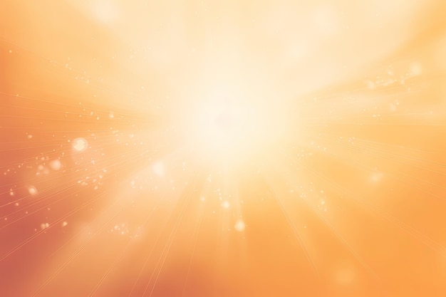 Сияющее солнце на летнем естественном абстрактном фоне с сияющим солнцем Generative AI