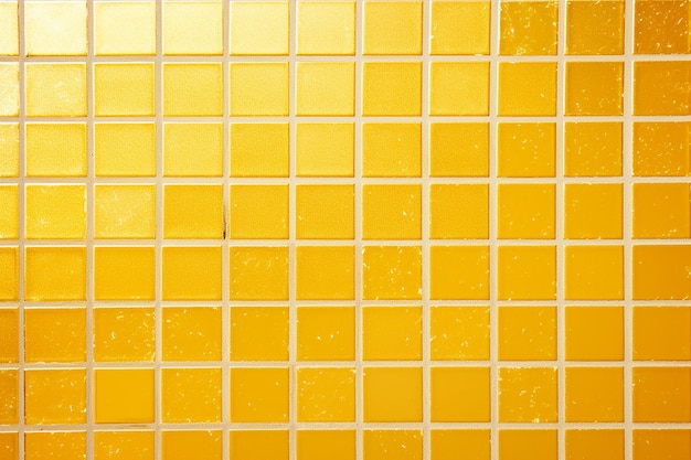 セラミック壁と床用の放射タイル金と黄色の正方形のモザイク