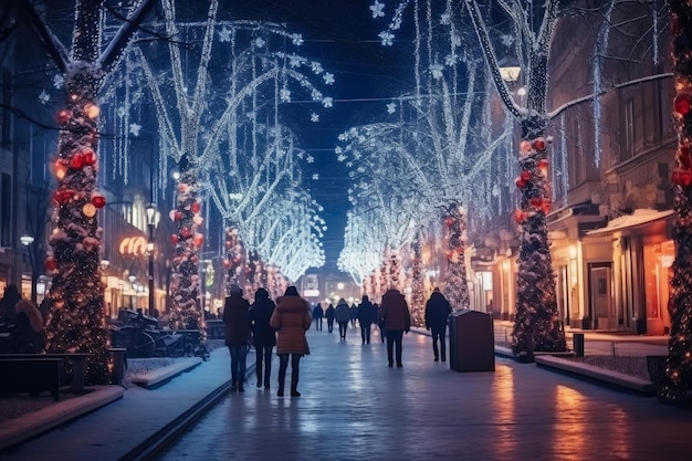 Radiant Urban Nights Winter Holiday Charm