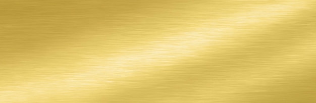 Foto radiante ottone vintage su oro metallico sullo sfondo panoramico elegante