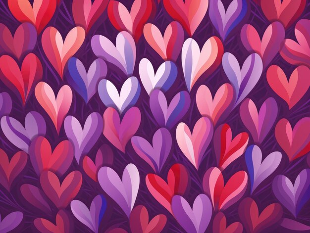 Radiating Heart Patterns Design a background with heart shapes radiating outwards