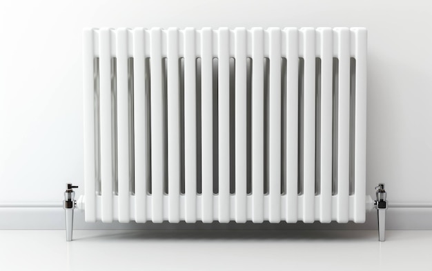 radiatorweergave op witte achtergrond