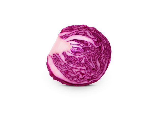 Radicchio purple salad, isolated  