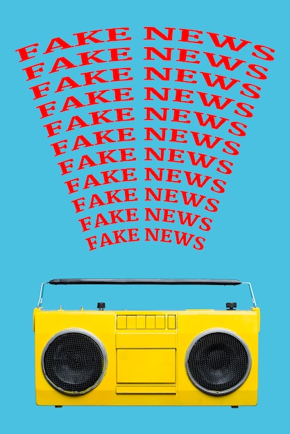 Photo radio broadcasting fake news