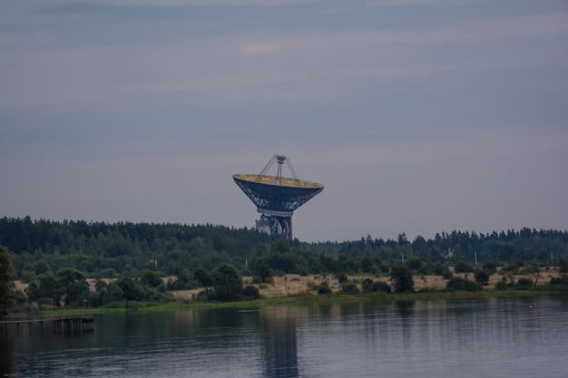 Radio telescope TNA-1500 at the Kalyazin Radio Astronomy Observatory. Russia.