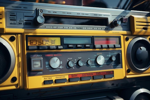 A radio that says'radio'on it