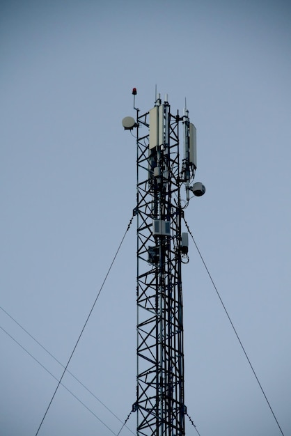 Radio transmitter antenna tower