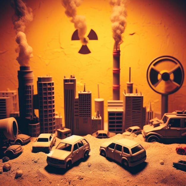 Radioactive background Save Planet environmental problems background image