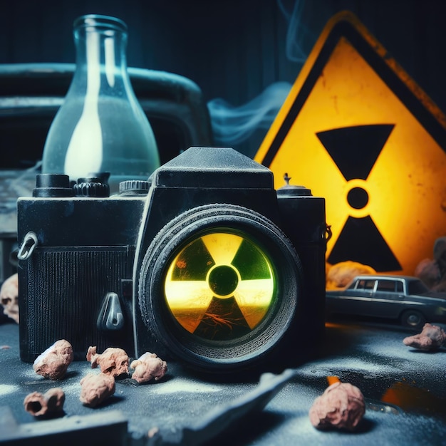 Radioactive background Save Planet environmental problems background image