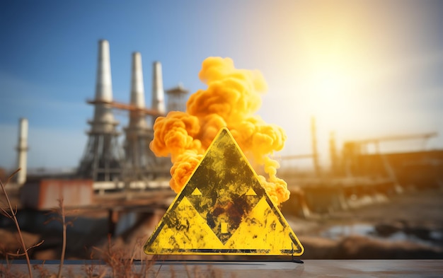 化学物質に対する警告を発する放射性工場