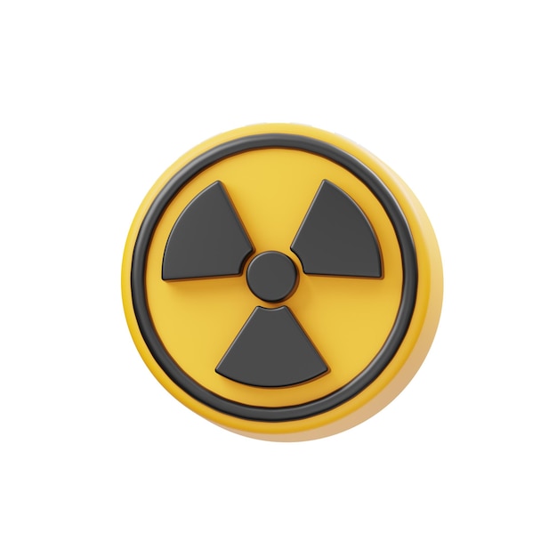 Radioactive Sign 3D Icon