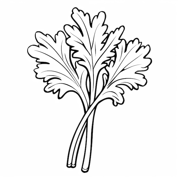 radish plant coloring page