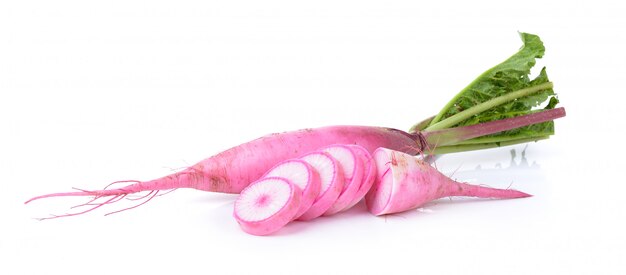 Radishes isolated